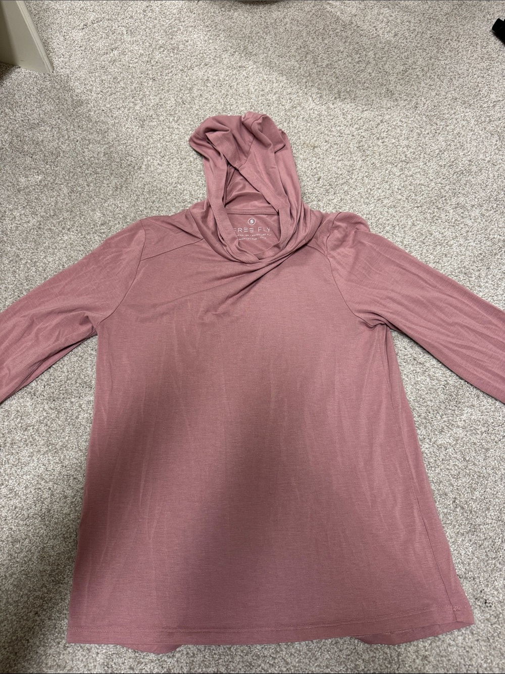 Freefly Rose-Fit Women's Lightweight Hooded Pullover in Dusty Rose